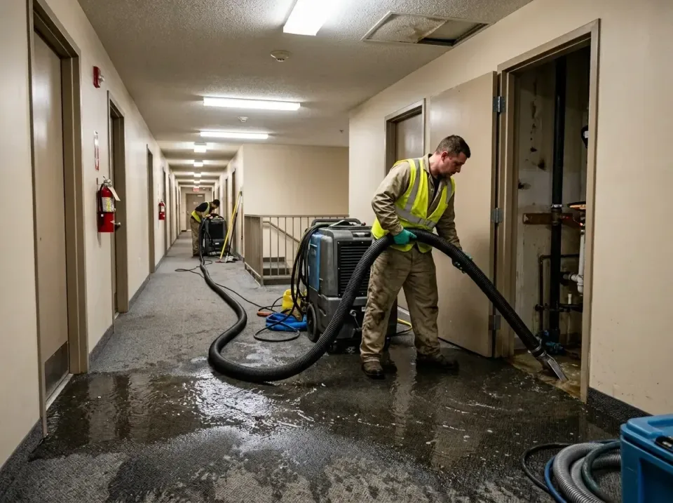 multi-unit-apartment-hallway-f-005 — frequently asked questions, Emergency Burst Pipe Water Extraction & Removal in Boiling…